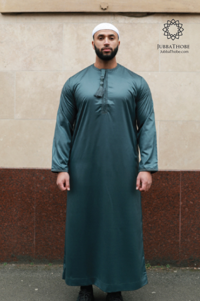 Forest Green Thobe With Tassel