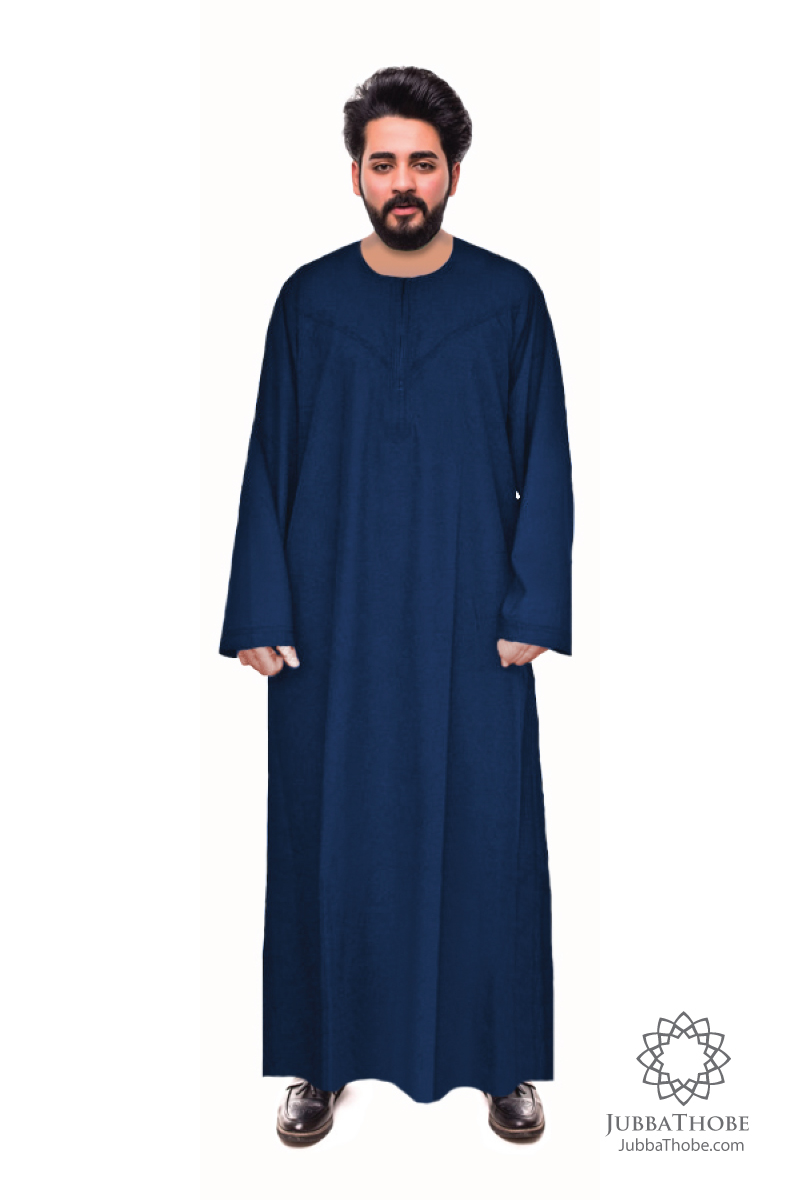 Matte Blue Omani Thobe