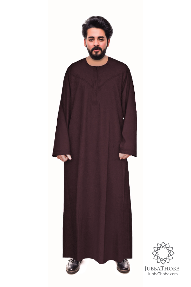 Maroon Matte Omani Thobe