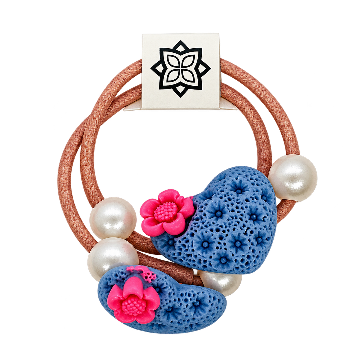 Lite Blue - 2 X HeartShape Hair Band