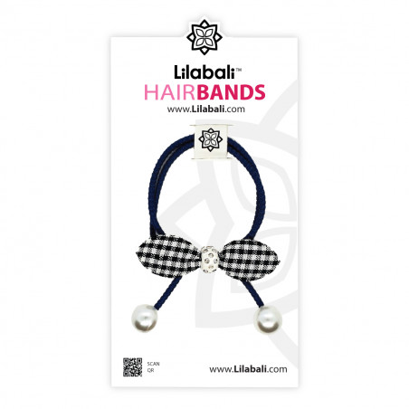 Leafy Pearl Band - Black All