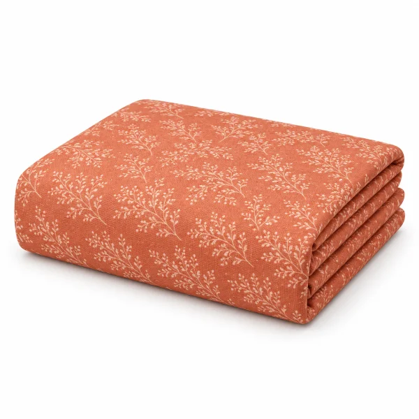 Terracotta Patterned Bedsheet Set