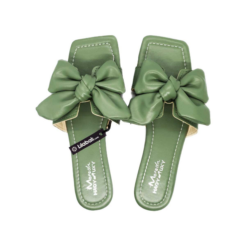 Mint Green Bow Sandal - 235