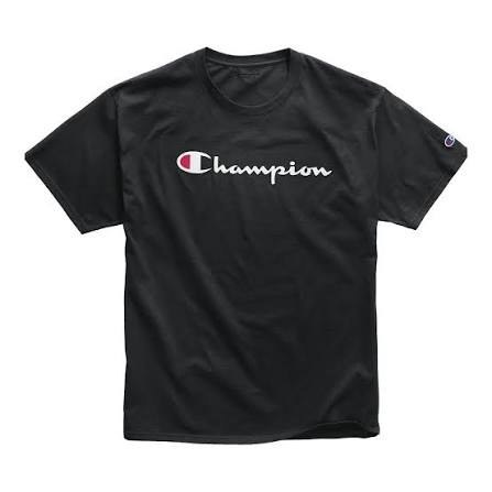 Black Champion Script Logo T-Shirt